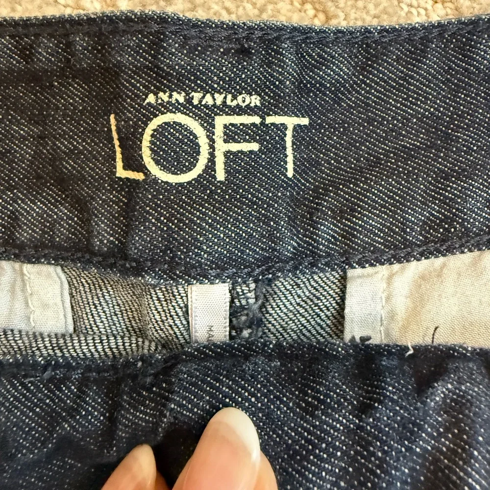 Ann Taylor Dark Indigo Denim Shorts